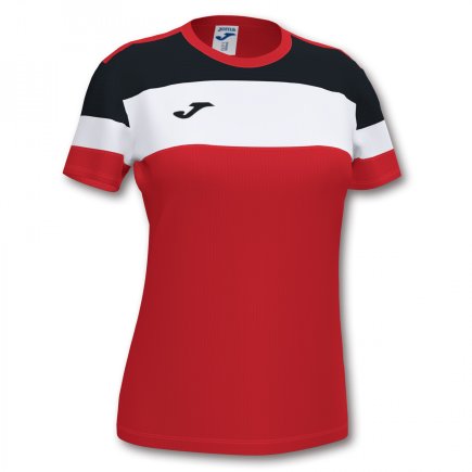 Футболка жіноча Joma CREW IV WOMAN 901039.601 колір: червоний/чорний/білий
