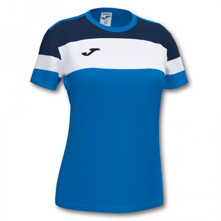 Футболка женская Joma CREW IV WOMAN 901039.703 цвет: голубой/темно-синий/белый