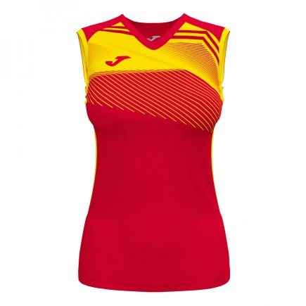 Футболка жіноча Joma SUPERNOVA II 901126.609 колір: червоний/жовтий