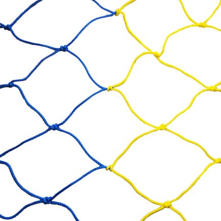 Сетка для футбольных ворот Select441515 Размер : 7,5 х 2,55 х 1,5 м цвет: желтый/синий