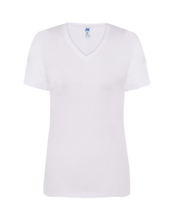 Футболка JHK LADY COMFORT V-NECK TSRLCMFP-WH колір: білий Футболка JHK LADY COMFORT V-NECK TSRLCMFP-WH колір: білий