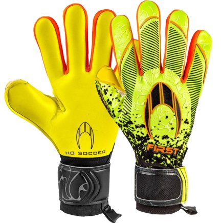 Вратарские перчатки HO SOCCER FIRST SUPERLIGHT NEON LIME