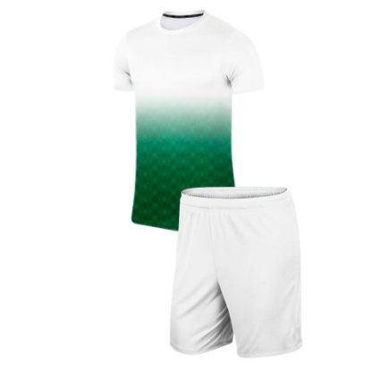 Комплект форми колір: білий/зелений з нанесенням