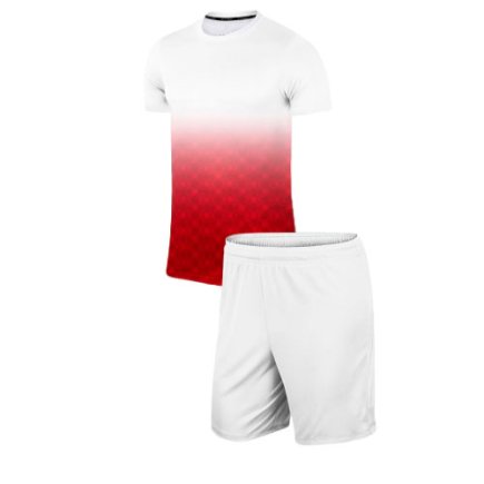 Комплект форми колір: білий/червоний з нанесенням