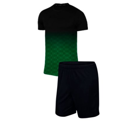 Комплект форми колір: зелений/чорний з нанесенням