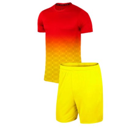 Комплект форми колір: червоний/жовтий з нанесенням
