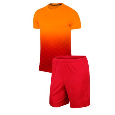 Комплект футбольной формы цвет: оранжевый/красный
