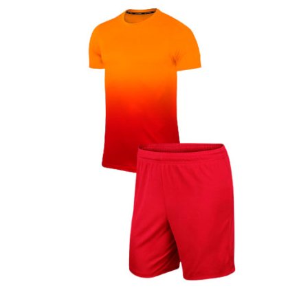 Комплект формы цвет: оранжевый/красный с нанесением
