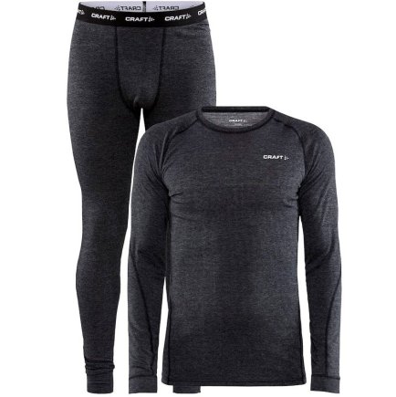 Комплект термобелья Craft CORE WOOL MERINO SET M BLACK MELANG 1909711-998000