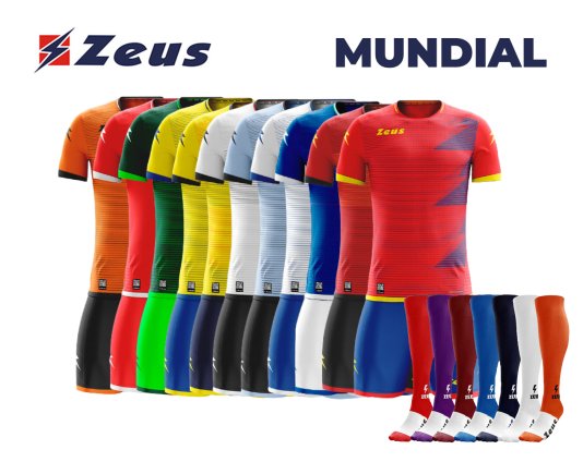 Футбольна форма Zeus MUNDIAL SET - 7 шт Z01085 з номерами і прізвищами + гетри