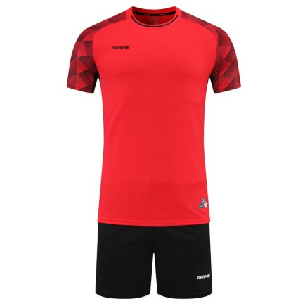 Футбольна форма Europaw Classic light 028 колір: красна/чорна Футбольна форма Europaw Classic light 028 колір: красна/чорна