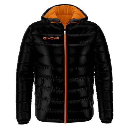 Куртка утеплена Givova Olanda колір: чорний/помаранчевий