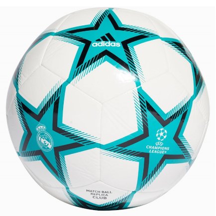 Мяч футбольный Adidas UCL Club Real Madrid PYROSTORMs GU0204 размер 5