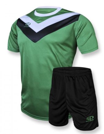 Футбольная форма Europaw mod № 004 зелено-черная