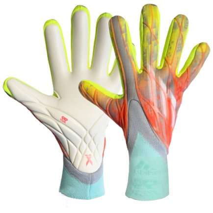 Вратарские перчатки Adidas X Pro CLEAR ONIX/TURBO/SOLAR YELLOW HA3573