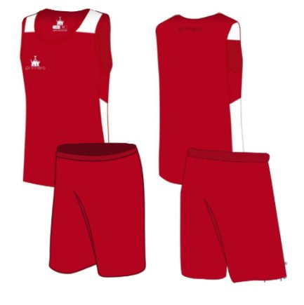 Комплект баскетбольной формы Detroit цвет: красный/белый