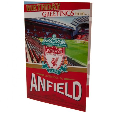 Поздравительная открытка Liverpool FC Pop-Up Birthday Card