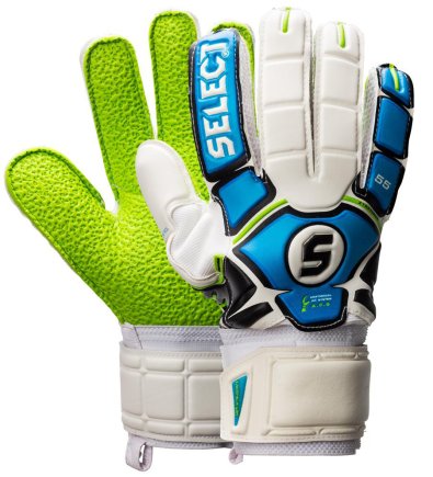Вратарские перчатки Select 55 EXTRA FORCE GRIP бело-синие