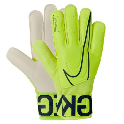 Вратарские перчатки Nike Match Goalkeeper GS3882-702 цвет: салатовый/темно-серый