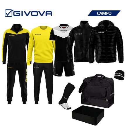 Бокс сет набор футболиста Givova Campo цвет: желтый/черный
