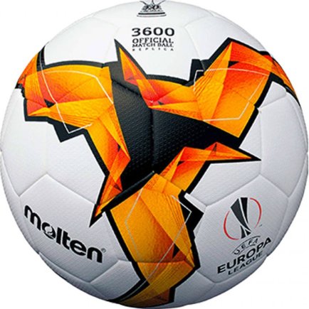 М'яч футбольний Molten UEFA Europa League F5U3600-K19 розмір 5 М'яч футбольний Molten UEFA Europa League F5U3600-K19 розмір 5