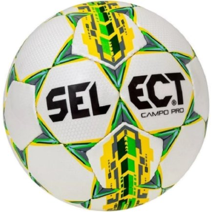 М'яч футбольний Select Campo Pro IMS (320) розмір 3 колір: білий/жовтий