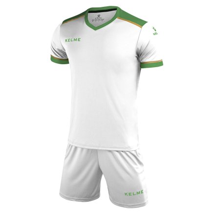 Комплект футбольной формы Kelme SEGOVIA 3871001.9105 цвет: белый/зеленый