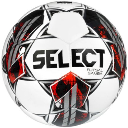 Мяч для футзала Select Futsal Samba FIFA Basic) v22 (402) цвет: белый/серебряный размер 4