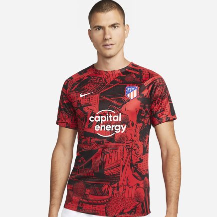 Футболка спортивная Nike Футболка спортивная Nike Atletico Madrid Pre-Match DJ8559 611 - Официальная Продукция
