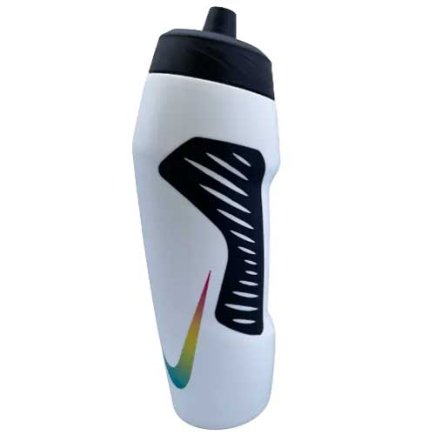 Пляшка для води Nike HYPERFUEL BOTTLE 32 OZ WHITE/BLACK/BLACK/CITRON PULSE/AQUAMARINE 32OZ N.000.3178.119.32 колір: сірий