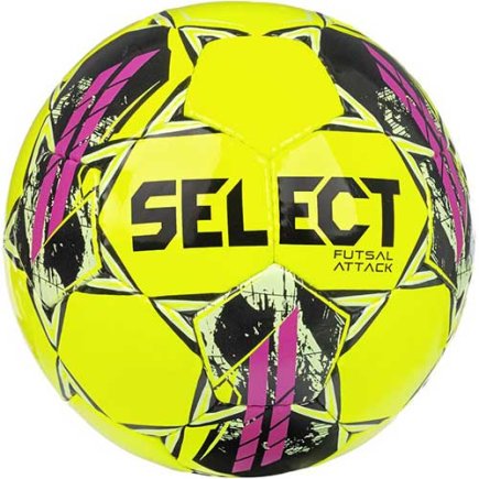 Мяч для футзала Select Futsal Attack v22 (426) цвет: желтый/розовый размер 4