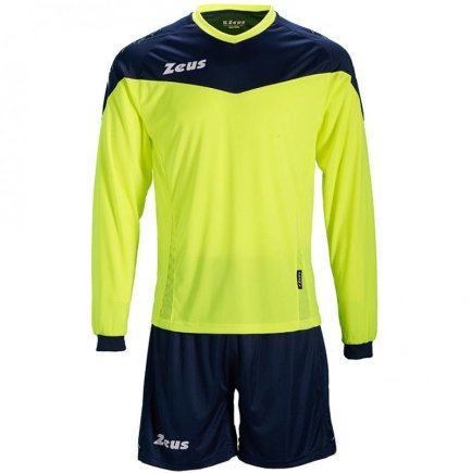 Футбольная форма Zeus KIT ULYSSE M/L GF/BL Z00896 цвет: желтый/темно-синий