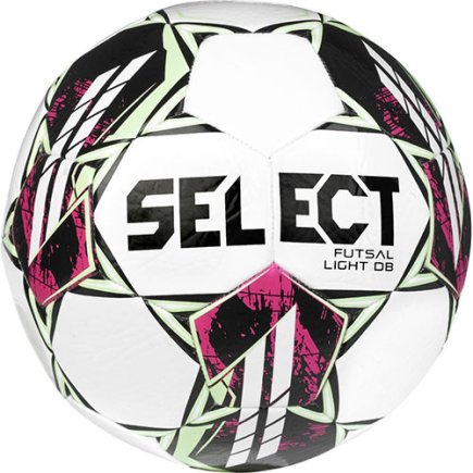 Мяч для футзала Select Futsal Light DB v22 (389) белый/розовый/зеленый размер 4
