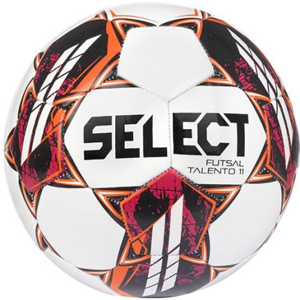 М'яч для футзалу Select Futsal Talento 11 v22 (457) 52,5-54,5 см дитячий колір: білий/помаранчевий