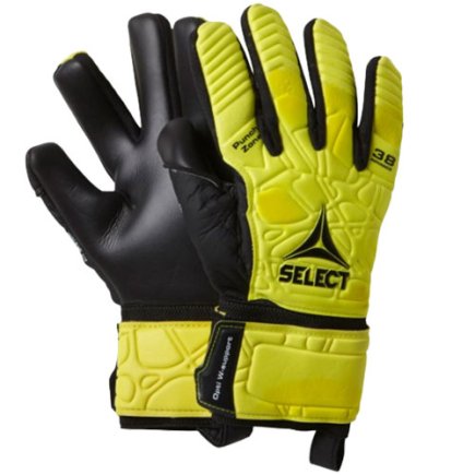 Вратарские перчатки Select 38 Advance (002) цвет: желтый/черный