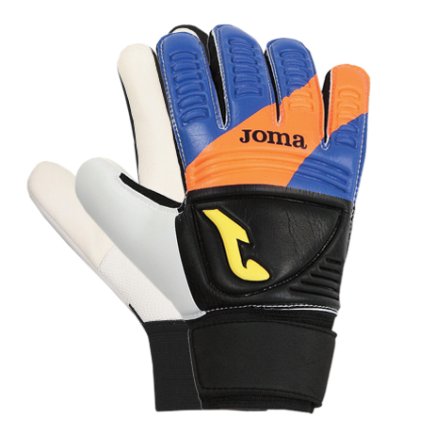 Вратарские перчатки Joma CALCIO 400014.107 цвет: черный/синий/белый/оранжевый