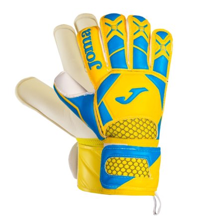 Воротарські рукавиці Joma BRAVE 400454.019 колір: жовтий/блакитний