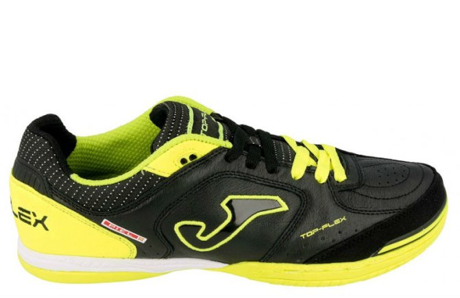 Взуття для залу Joma TOP FLEX 601 TOPS.601.PS колір: чорний/салатовий (офіційна гарантія)