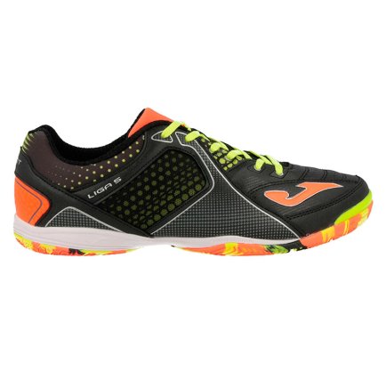 Взуття для залу Joma LIGA 5 701 LIGAS.701.IN колір: чорний/зелений/помаранчевий (офіційна гарантія)