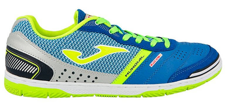 Взуття для залу Joma MUNDIAL 704 MUNS.704.IN колір: блакитний/салатовий/білий (офіційна гарантія)