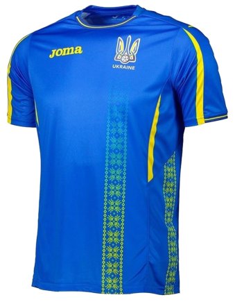 Футболка ігрова Joma збірної України FFU101012.17 дитяча колір: синій