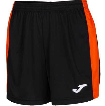 Шорты игровые Joma ACADEMY III 901142.108 женские цвет: черный/оранжевый