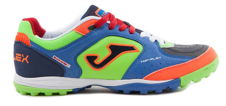 Сороконіжки Joma TOP FLEX 716 TOPS.716.TF колір: білий/блакитний/синій/помаранчевий (офіційна гарантія)