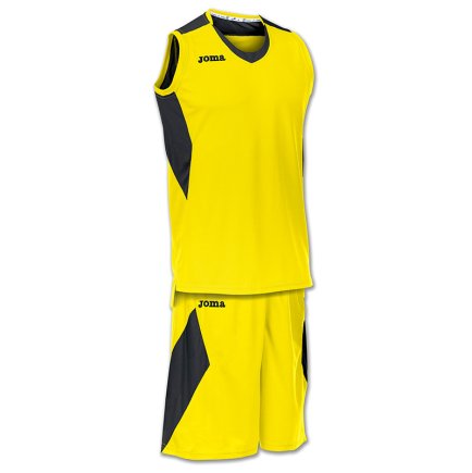 Баскетбольна форма Joma Space 100188.901 колір: чорний/жовтий