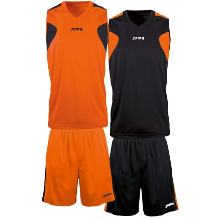 Баскетбольна форма двостороння Joma SET REVERSIBLE 1184.801 колір: помаранчевий/чорний