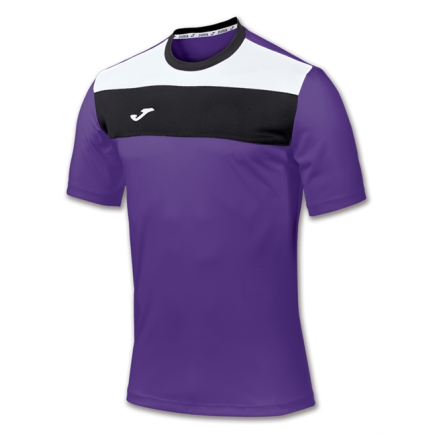 Футболка ігрова Joma CREW 100224.550 фіолетово-біло-чорна