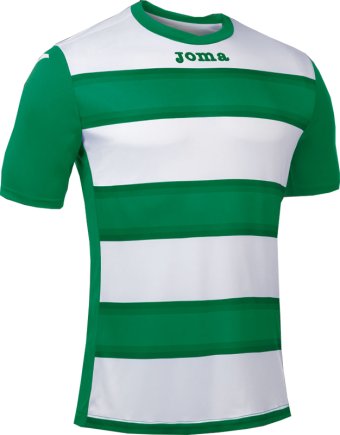 Футболка игровая Joma Europa III 100405.450 зелено-белая