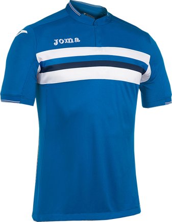 Футболка игровая Joma Liga 100516.703 сине-белая Футболка игровая Joma Liga 100516.703 сине-белая