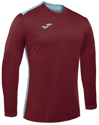 Футболка ігрова Joma CAMPUS II 100526.672 з довгим рукавом колір: бордовий/блакитний Футболка ігрова Joma CAMPUS II 100526.672 з довгим рукавом колір: бордовий/блакитний