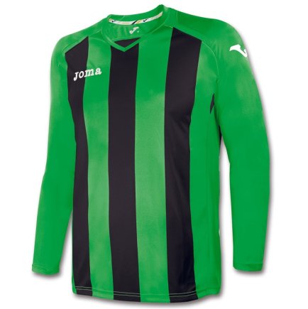 Футболка ігрова Joma PISA 12 1202.99.061 з довгим рукавом колір: зелений/чорний Футболка ігрова Joma PISA 12 1202.99.061 з довгим рукавом колір: зелений/чорний